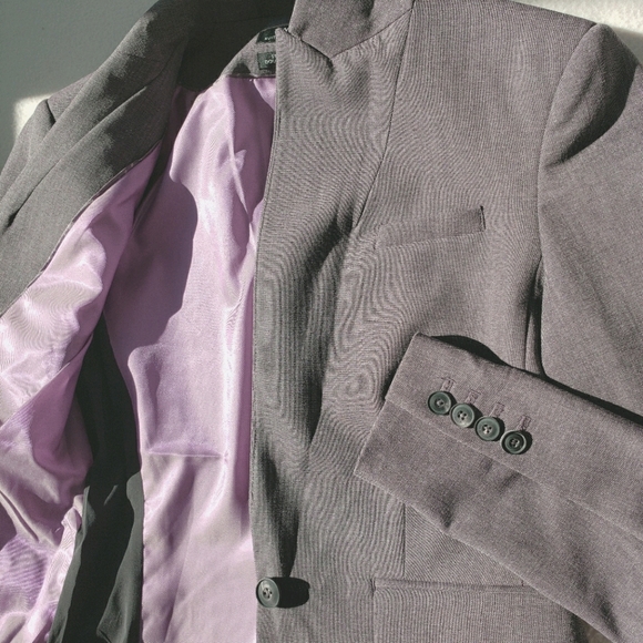 RW&CO. Purple Mauve Buttoned Blazer Office Formal Business Casual Blazer - Picture 11 of 17